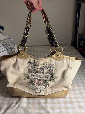 *RARE* Vintage COACH Pegasus Tattoo Canvas bag